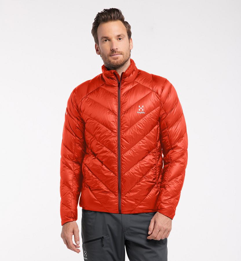 Haglöfs Mens L.I.M Essens Down Jacket Red New Zealand 50428YCSO